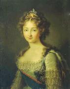 Gerhard von Kugelgen Portrait of Empress Elizabeth Alexeievna oil painting on canvas